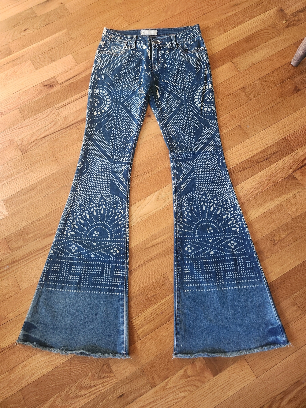 Free People Vintage Bali Flare Indigo Malaya Wash Jeans
